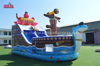 Bateau pirate gonflable sur mesure Smile Inflatables, grand toboggan gonflable avec trampoline pour adultes, certifié CE, utilisation en extérieur