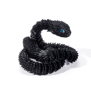 Estatuillas Artesanales de Serpiente Venenosa Impresas en 3D, Juguetes Hechos a Mano con Articulaciones Móviles, Regalos Más Vendidos, Fabricación de Vidrio - Product Image 4
