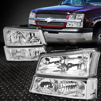 Le GM2502257 convient aux Chevrolet Silverado de 2003 à 2006 avec phares avant en alliage chromé et transparents.