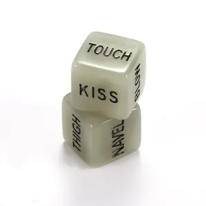 Dés d'Amour Phosphorescents Drôles Dés Érotiques Jouets pour Adultes Jeux pour Couples Amoureux Jeu de Dés Sexuel pour Adulte - Product Image 6