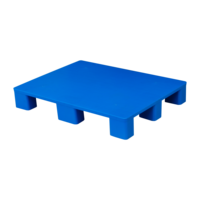 Palette en plastique Euro HDPE/PP 800*600*120mm, plate, neuf pieds, simple face, entrée 4 directions, écologique, charge dynamique 500KG, personnalisable