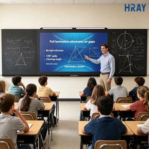 Pizarra Interactiva HRAY de 86 Pulgadas con Chip T982, 1.07B Colores Vivos para Clases de Capacitación Técnica en Escuelas Secundarias, Compatible con OEM y ODM - Product Image 1