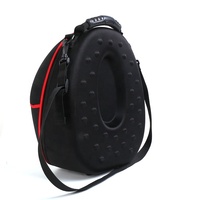 Étui de protection rigide personnalisé pour casque de moto, étanche, anti-rayures, en EVA + nylon, noir, durable pour les voyages