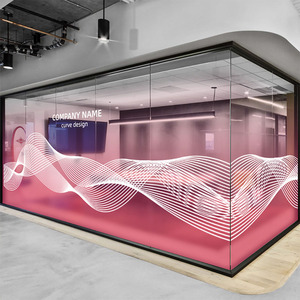 Biểu Tượng Tùy Chỉnh PVC Tự Dính Tĩnh Bám Frosted Glass Phim Có Thể Tháo Rời Cửa Sổ Dán Cho Văn Phòng Nhà Khách Sạn Decals - Product Image 2