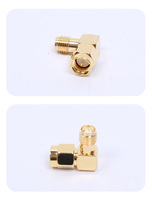 Connecteurs coaxiaux RF à angle droit plaqués or 50 ohms, adaptateur de haute qualité à visser, certifié ROHS, 500 cycles