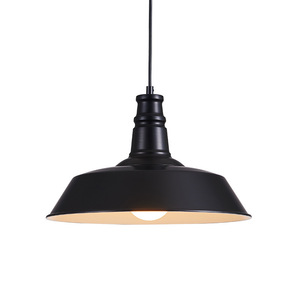 Retro Industrial Pendant Light Single Head Iron Round <b>E26</b> Energy Saving LED Home Lighting For Restaurants Cafes Stores - Product Image 5