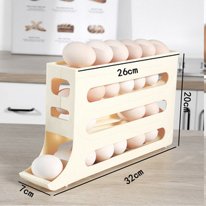 <span class=keywords><strong>Portauova</strong></span> in Plastica a 4 Livelli per <span class=keywords><strong>Frigorifero</strong></span>, Contenitore per Uova - Product Image 1
