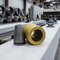 Ancre à coin mono-brin à trou unique pour post-tensionnement de barres en béton précontraint
