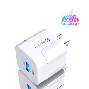 Mini Cargador Rápido QC3.0 PD 3.0 USB-<span class=keywords><strong>C</strong></span> PD 25W con Protección OTP, Cargador Móvil con Enchufe EU/US/UK/KR, Adaptador de Pared - Product Image 1