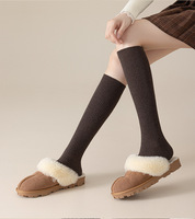 Chaussettes de compression en laine mérinos à 10,2 %, hauteur genou