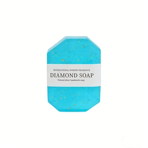 Factory Wholesale Luxury Custom Organic 24K Gold Foil Whitening Diamond <strong>Soap</strong> Handmade Antiseptic Crystal Gemstone Body Bar <strong>Soap</strong> - Product Image 4