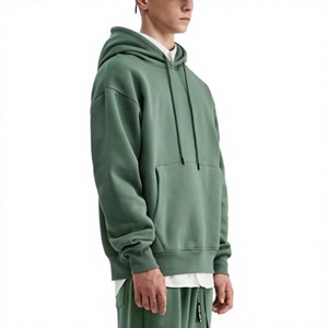 Sudaderas con capucha lisas personalizables de moda para hombre, con manga larga, 100% algodón, para uso casual y urbano unisex. - Product Image 2