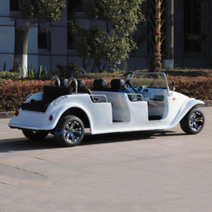 Mini Luxury Cheap 6 <b>Passenger</b> Antique Electric Classic Golf Cart Q235B Steel Structure <b>2</b>-Year Warranty XCEGO Brand for Wedding - Product Image 3