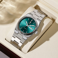 Montre élégante pour femme Gohuos 78807, étanche, lumineuse, avec date et jour, montre à quartz en acier inoxydable, montre-bracelet tendance pour femme
