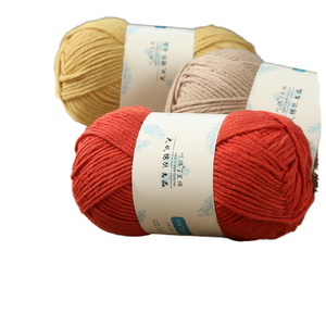 Meilleure qualité 100g lait fil <span class=keywords><strong>de</strong></span> coton 7 plis tricot et Crochet <span class=keywords><strong>laine</strong></span> acrylique couleurs unies Big Ball teint motif <span class=keywords><strong>en</strong></span> vente - Product Image 1