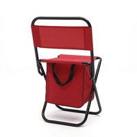 Tabouret pliant Oxford durable avec dossier Chaise portable compacte pour le camping en plein air et les voyages