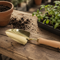 CAMPOTEK Truelle de jardin en acier inoxydable, outil de plantation de fleurs, outil de rempotage pour la maison et le jardin