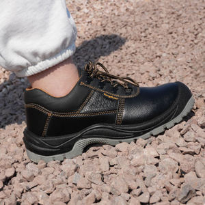 建設業向け 踏み抜き防止 鋼鉄先芯プレート内蔵 メンズ 工業用 安全レザー作業靴 - Product Image 6