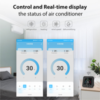 Smart Life LED Termostato de aire acondicionado inteligente con control de voz Controlador remoto WIFI para aire acondicionado en el hogar