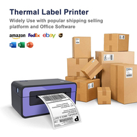 Étiquettes vierges thermiques directes adhésives imperméables 4*6 pouces, pliables, pour expédition et emballage express