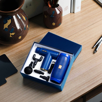 Vente en gros de pistolets de massage personnalisés avec logo imprimé en sérigraphie + haut-parleur 2-en-1, boîte de luxe pour cadeau promotionnel d'entreprise