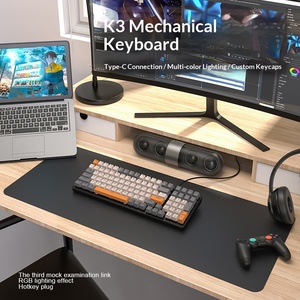 Custom 100 Keys Mechanical Keyboard 980 Series E-sports <b>Gaming</b> Keyboard Wired Office Desktop Computer Peripherals - Product Image 3