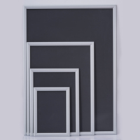 Promosi Bingkai Klip Poster Lebar 25mm A0/A1/A2/A3/A4/A5, Penjepit Gambar, Bingkai Aluminium