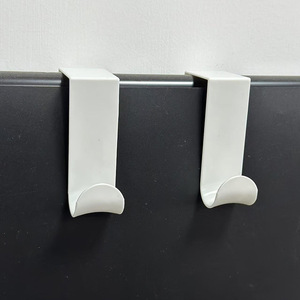 Over Door <b>Hook</b> White Single <b>Hook</b> 3.8Cm Width 8.5Cm Height <b>For</b> Coat And Cap Storage Behind Doors On <b>Walls</b> - Product Image 2