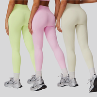 Celana Yoga Pinggang Tinggi Kontrol Perut, Pinggul Terangkat, Cepat Kering, Bernapas, Dilengkapi Kantong, Promo Hot Sale