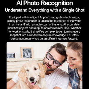 2025 New ai dịch Kính chatgpt ngôn ngữ phiên dịch thiết bị nhiếp ảnh quay video W600 kính thông minh với máy ảnh - Product Image 4