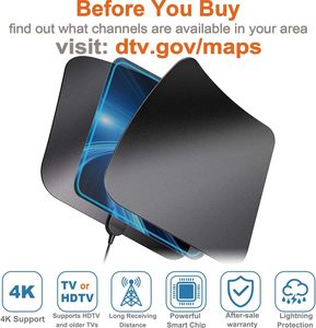<span class=keywords><strong>Antena</strong></span> <span class=keywords><strong>de</strong></span> TV Interior <span class=keywords><strong>de</strong></span> Buen Rendimiento <span class=keywords><strong>de</strong></span> 30dBi para TV DVB-T, <span class=keywords><strong>Antena</strong></span> Digital HDTV <span class=keywords><strong>de</strong></span> Recepción Gratuita - Product Image 4