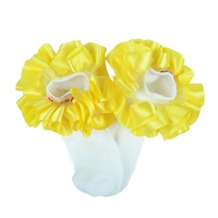 Chaussettes à volants en ruban pour bébé fille, coton blanc uni, épaisses, chaussettes d'hiver pour bébé, chaussettes à volants pour filles, enfants