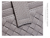Dompet Gantungan Kunci Tenun Berkualitas Tinggi untuk Wanita/Pria dengan Jendela ID, Dompet Koin, Hadiah Lebah, Dompet Kecil Minimalis Tipis