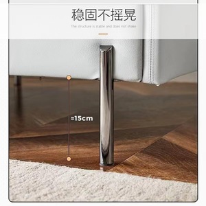 Pieds de meubles réglables en alliage d'aluminium Wansheng, noirs, H113 D012, pour meuble de salle de bain, canapé, table basse - Product Image 5