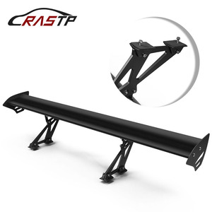 สปอยเลอร์หลังรถยนต์ทรง GT สีดำด้าน ทำจากอลูมิเนียมอัลลอย CRASTP สำหรับติดตั้งท้ายรถ - Product Image 1
