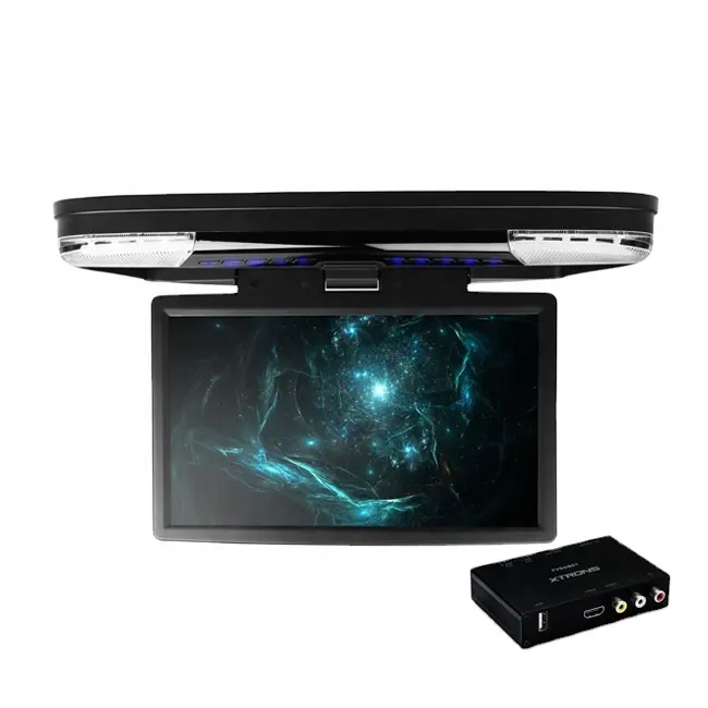 XTRONS 15.6 "1080P Video TFT ekran araba tavan monitörü dvd OYNATICI, motorlu tv tavan bağlar