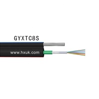 GYTC8A 8-Fiber SM/MM/OM3 Figure 8 Outdoor Corrugated Steel Tape Armoured Loose Tube Fiber Optic Cable SGS Certified Hanxin&OEM
