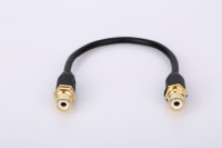 Câble audio-vidéo RCA femelle-femelle plaqué or, câble de montage sur panneau, pour home cinéma, lecteur DVD, ordinateur, Zhuhai Rca Keystone Jack