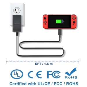 <span class=keywords><strong>Cargador</strong></span> Rápido PD <span class=keywords><strong>de</strong></span> 10W para <span class=keywords><strong>Nintendo</strong></span> <span class=keywords><strong>Switch</strong></span>/<span class=keywords><strong>Switch</strong></span> <span class=keywords><strong>Lite</strong></span> con Puerto Tipo-C y Adaptador <span class=keywords><strong>de</strong></span> Enchufe EU/USA/UK - Product Image 5