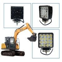 Luz LED de trabajo para camión de 4,3 pulgadas, 48W, IP67, foco todoterreno para camioneta de coche, barco, carrito de Golf, quitanieves, cortacésped, ATV UTV DC10/60V