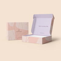 Boîte d'expédition OEM à forme fixe en carton ondulé recyclé pour emballage de parfum et crème visage, boîte cosmétique de luxe personnalisée imprimée
