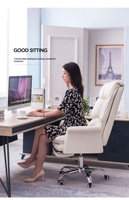 Chaise de bureau pour ordinateur, confortable pour une longue assise, chaise de jeu pour étudiants, chaise d'e-sport, chaise inclinable et rotative pour une personne, squelette métallique