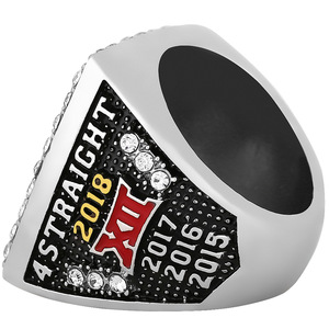 Bague de champion de l'université d'État de l'Oklahoma 2018, matériau en alliage de haute qualité, bague de mode esthétique moderne sportive bague de médaille jeunesse - Product Image 3