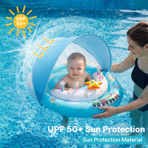 बेबी पूल कैनोपी 50 + यूनिकॉर्न तैराकी रिंग शिशु सुरक्षा सीट 6-36 मीटर डबल चैम्बर गर्मी समुद्र तट 20 पीसी थोक - Product Image 1
