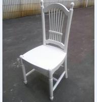 Chaise de salle à manger/banquet en bois massif, style français brillant, garantie 8 ans, pour salon/appartement, MOQ 1, dernière collection