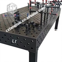 Ensemble complet de table de soudage 3D robuste, station de soudage de précision HT300 en fonte avec pieds réglables, aucun alimentation électrique requise