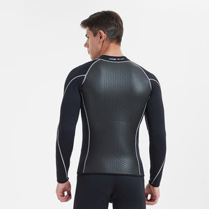 Traje <span class=keywords><strong>DE</strong></span> BUCEO <span class=keywords><strong>DE</strong></span> 3MM Top negro, diseño grueso dividido en relieve grueso, resistente al frío y cálido, protección <span class=keywords><strong>para</strong></span> surf <span class=keywords><strong>de</strong></span> barco <span class=keywords><strong>de</strong></span> motocicleta - Product Image 4