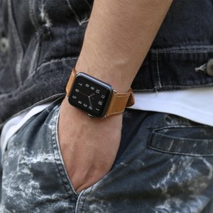 Marge Plus compatibile con cinturino Apple Watch 42mm 44mm, cinturino di ricambio in vera pelle compatibile con cinturino Apple Watch - Product Image 5
