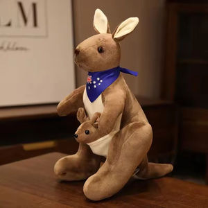 <span class=keywords><strong>Peluche</strong></span> <span class=keywords><strong>Canguro</strong></span> Personalizzabile di Alta Qualità, Imbottito in Cotone PP, Design Ricamato, Confortevole per Tutte le Età, Piccolo e Carino - Product Image 2
