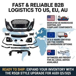 Kit carrosserie style <span class=keywords><strong>RSQ8</strong></span> avec calandre noire brillante pour <span class=keywords><strong>Audi</strong></span> Q5 SQ5 B9.5 2022-2025 – Ensemble de pare-chocs avant US Stock Car Q5 SQ5 FY - Product Image 4